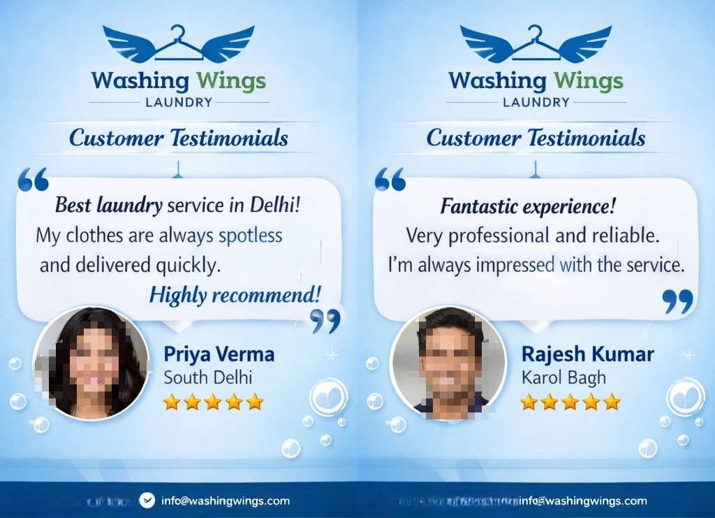 Washingwings.in Testimonials