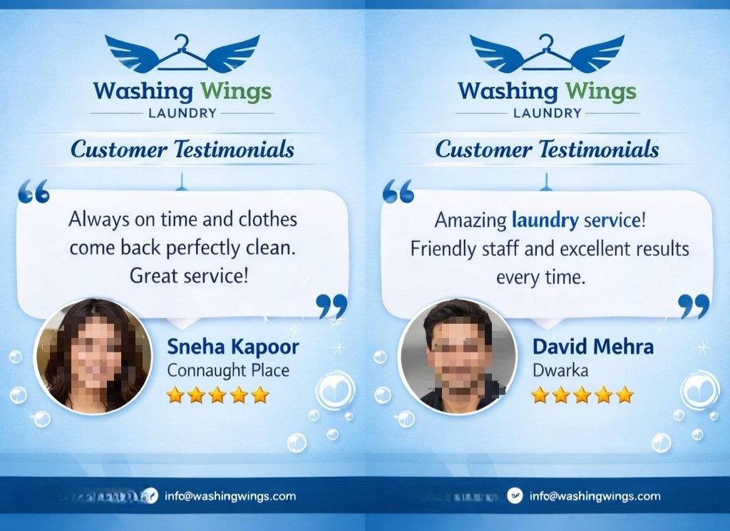 Washingwings.in Testimonials